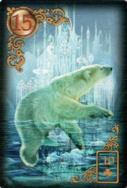 Карта «Медведь» галереи «Галерея Оракул. Золотые мечты Ленорман (англ. Gilded Reverie Lenormand)»