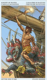 Младший Аркан «Рыцарь жезлов» галереи «Галерея «Пираты Карибского моря (англ. Tarot of Pirates)»»
