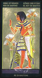 Младший Аркан «Король жезлов» галереи «Галерея «Таро Нефертари (англ. Nefertaris Tarot)»»