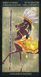 Младший Аркан «Рыцарь жезлов» галереи «Галерея «Таро Нефертари (англ. Nefertaris Tarot)»»
