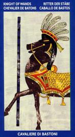 Младший Аркан «Рыцарь жезлов» галереи «Галерея «Таро Сфинкса (англ. Tarots of the Sphinx)»»