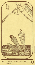 Значения карты Воскресение мертвых колоды Сен-Жермена по книге Мистерии пирамид