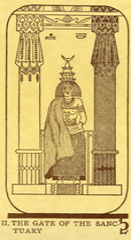 Значения карты Врата святилища колоды Сен-Жермена по книге Мистерии пирамид