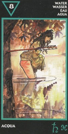 Значения карты Восьмерка стихии воды колоды Таро Манара по книге Эротическое таро