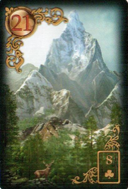 Карта «Гора» галереи «Оракул. Золотые мечты Ленорман (англ. Gilded Reverie Lenormand)»