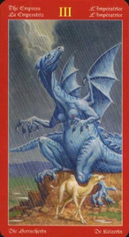 Старший Аркан «Императрица» галереи «Таро драконов Манфреди (англ. Dragons Tarot)»