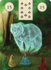 Карта «Медведь» галереи «Галерея «Языческий оракул Ленорман (Pagan Lenormand Oracle Cards)»»